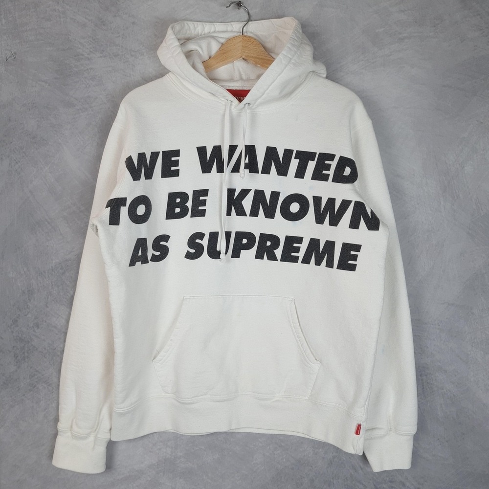 Supreme Hoodie Mens Medium White Known As Sweatshirt SS20 NYC Skate Streetwear